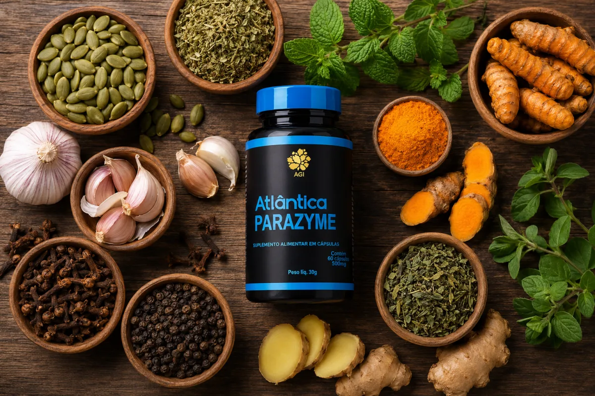 Parazyme com ingredientes naturais