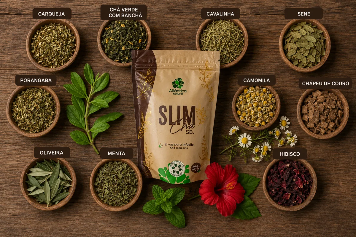 Slim Ch&aacute; com ervas naturais